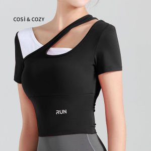 COSI COZY Kaos Yoga Olahraga Ketat Wanita