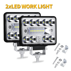 Lampu Kerja LED Mobil 3 Inci 18 Lampu 54W Super Terang 9-80V Lampu Tambahan Pengemudi Kendaraan Off-Road untuk Perahu Truk Ekskavator