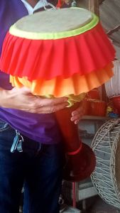 กลองยาว หน้า 8นิ้ว กลองคัดสวย หนังวัวแท้ ไม้มะม่วง ก้ามปู