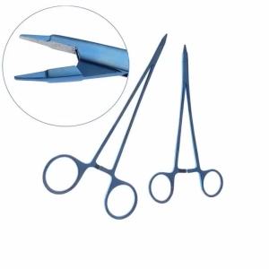 GREATLH Micro needle holder forceps Micro Tweezers Microscopic Surgical Forceps Titanium Ophthalmic surgical instrument