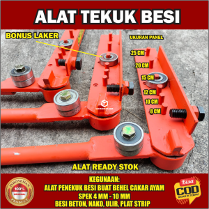 Alat Tekuk Besi Penekuk Besi Begel Cakar Ayam Spek 4 6 8 10 mm Besi Beton Nako Ulir