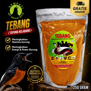 SEMPATI Tebang 250 Gr Tepung Kelabang Pakan Harian Lomba Burung Kicau Pur Voer Halus Pakan Makanan Burung Pemakan Serangga Burung Murai Kacer Cucak Anis