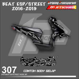 BEAT ESP/STREET 2016-2019 (COD) STIKER STRIPING MOTOR HONDA BEAT DELUXE 2021 HOLOGRAM DAN TRANSPARAN