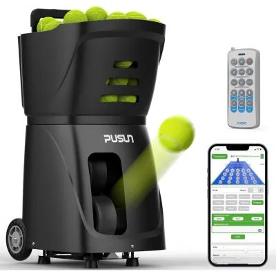 SG [In Stock]PUSUN PT-Smart Tennis Ball Machine Tennis Training Automatic Tennis Ball Machine