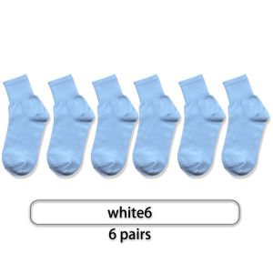#XGMY # Mens and Womens Sports Socks Cotton Thick Middle Top Socks Black Korean Edition Summer White Womens Breathable Short Socks Suitable for All Seasons