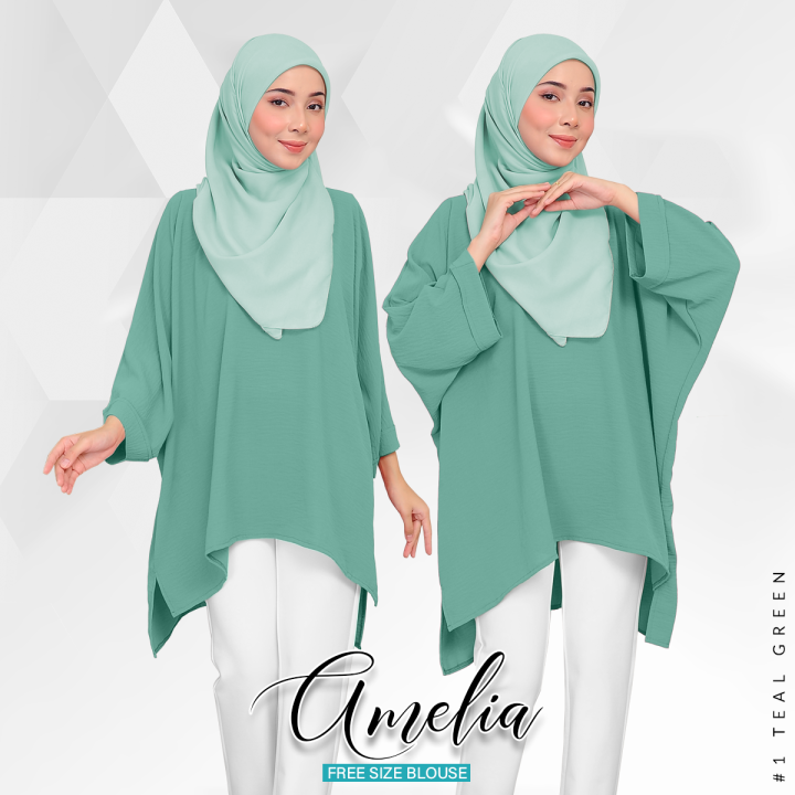 New Arrival* Amelia Free Size Blouse for Muslimah by Modest Glam