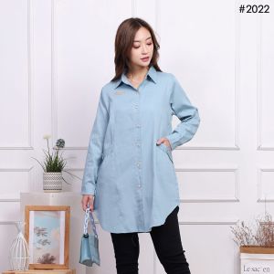 MEYDI long Tunik atasan Wanita dewasa premium bahan cotton yokka one size (22)