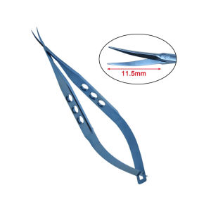 GFREATLH Ophthalmic Corneal Scissors Fine Head Length 11.5mm Titanium Alloy Material Scissors Ophthalmic Instruments