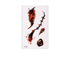 DJDK Zombie Cosplay Halloween Tattoo Stickers Eyeball Bloody Makeup Waterproof Body Art Scar Decals DIY Makeup Facial Wound Sweatproof Bruise Scab Scar Tattoo Sticker Halloween Party Supplies