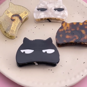 Clip tóc phim hoạt hình Acetate phù thiết kế gọn nhẹ cho các buổi đi chơi EVERYDAY và sự kiện theo chủ đề