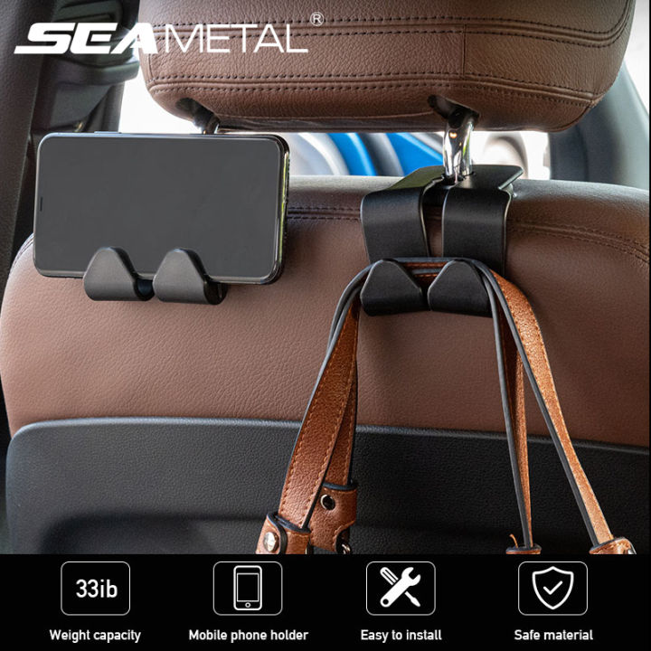 Multifunctional Car Seat Headrest Hook 4pcs Car Back Seat