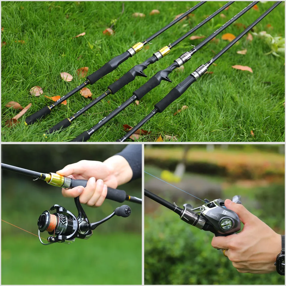 Sougayilang 1.8M 2.1M Spinning Reel and Rod Set 4 Section Carbon