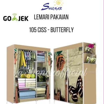 LEMARI PORTABLE KAIN 105 LEMARI PAKAIAN KAIN RESLETING/GULUNG / LEMARI KAIN / LEMARI RESLETING / LEMARI ANAK / LEMARI RESLETING / LEMARI MURAH / LEMARI PAKAIAN / LEMARI BAJU / LEMARI MOTIF 105 CISS