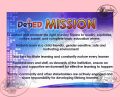 Deped Mission, Vission and Core Values Laminated Educational Charts for Kids (A4-size) SMARTY PRINTS. 