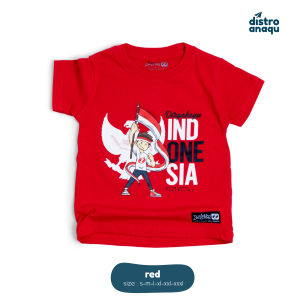 KAOS BAJU ANAK MERAH PUTIH SURFSIDE INDONESIA UMUR 1-12 TAHUN KUALITAS PREMIUM DISTRO