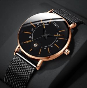 JAM TANGAN PRIA OTOMATIS CASS JARINGAN ARLOJI BISNIS PRIA FASHION DENGAN KUARSA MENONTON KALENDER KLASIK TONTONAN SPOT GROSIR