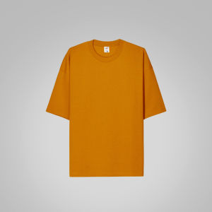 Fruit of the Loom Soft Premium Oversized Tshirt for Men & Women 100% Cotton Mens T-shirts Loose Fit Tops Plain Caramel