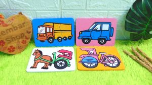 APE-PUZ-T APE Alat Permainan Edukatif Mainan Paket Hemat Puzzle Transportasi isi 8
