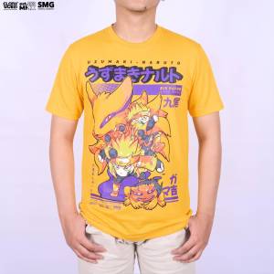 Clowor Chibi Naruto Six Paths Mode Boruto Next Generation Anime Kaos T-Shirt 24s 185 GSM