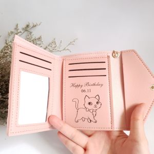 Ví nữ khắc tên dáng vuông tua rua - bóp khắc chữ - ví cầm tay - ví gấp - quà tặng sinh nhật ý nghĩa - quà tặng cô giáo ngày 20-11 ý nghĩa