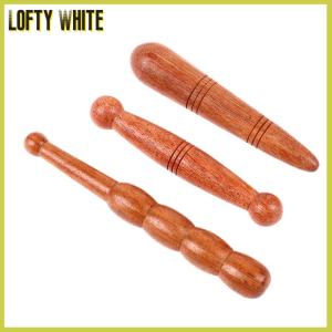 Lofty White นวดเท้ามือไม้ไม้เครื่องมือสุขภาพไม้บำบัดร่างกายความเจ็บปวดการฝังเข็ม