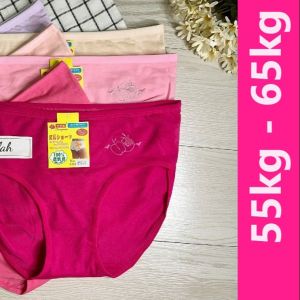 [ BRABRALAH ] (4 HELAI RM 11.9) Seluar Dalam Wanita  55kg-65kg  #0521 Ladies Panties Lady Panties  Lady Underwear