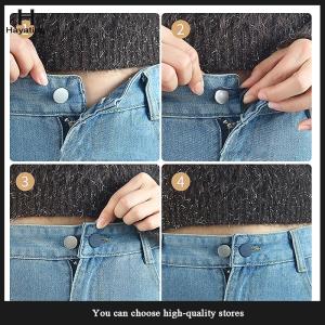 Hayating 1Pcs Pants Extender Buttons 15mm 18mm Flexible Waist Extenders For Jeans Pants For Women Men Pregnancy Jeans Skirt