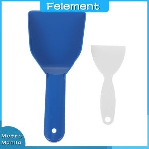 2pcs Blue/White Refrigerator Defrosting Shovel Kit Refrigerator Shovel Ice Scrapers