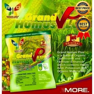 Grand Humus Plus - Organic NPK and Foliar Fertilizer for Plants Vegetables Corn and Rice - ICE