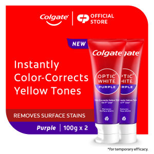Colgate Optic White Purple Toothpaste 100G [Bundle Of 3] (300G) /Ow Purple Toothpaste 100G [Bundle Of 2] (200G)