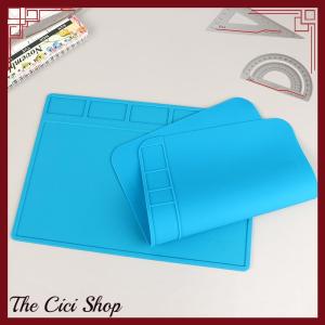 [The Cici Shop] แผ่นบัดกรีฉนวนกันความร้อน ESD 1ชิ้นแผ่นซ่อมโทรศัพท์คอมพิวเตอร์แผ่นบัดกรีซิลิโคนทำงานทนอุณหภูมิสูง