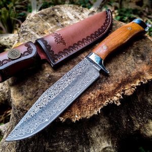 มีดพก เดินป่า ดามัสกัสแท้ ตีทบ67ชั้น รุ่นDDG-005 เปิดคม พกพาสะดวก มีดเดินป่า พร้อมส่ง