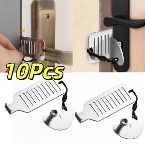 Free gift 10Pcs Anti Theft Door Lock Metal Travel Tool Door Locker Stopper Security Safety Latch Home Room