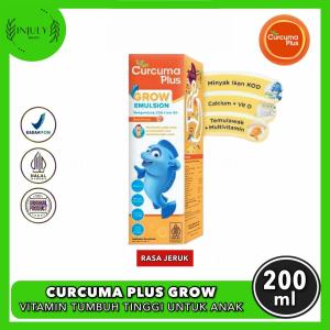 Curcuma Plus Grow Emulsion Suplement Vitamin Sirup Pertumbuhan Anak 200ML - Rasa Jeruk