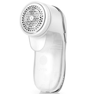 Lint Remover Fabric Shaver Portable Fabric Defuzzer Sweater Shaver Replaceable Stainless Steel Blade Dual Protection for Clot