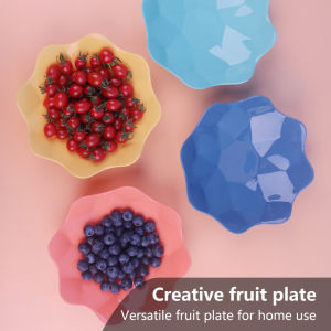 【COD】Creative Diamond Shape Candy Snacks Nuts Dry Fruits Plastic Plate Large Capacity Snack Dishes Bowl Party Home Office Food Tray