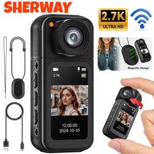 Thumb Camera 2.7K Mini Wifi Action Camera 180° Rotate Sport Cam DV Cycling Recorder Magnetic Attraction Outdoor Small Camcorder