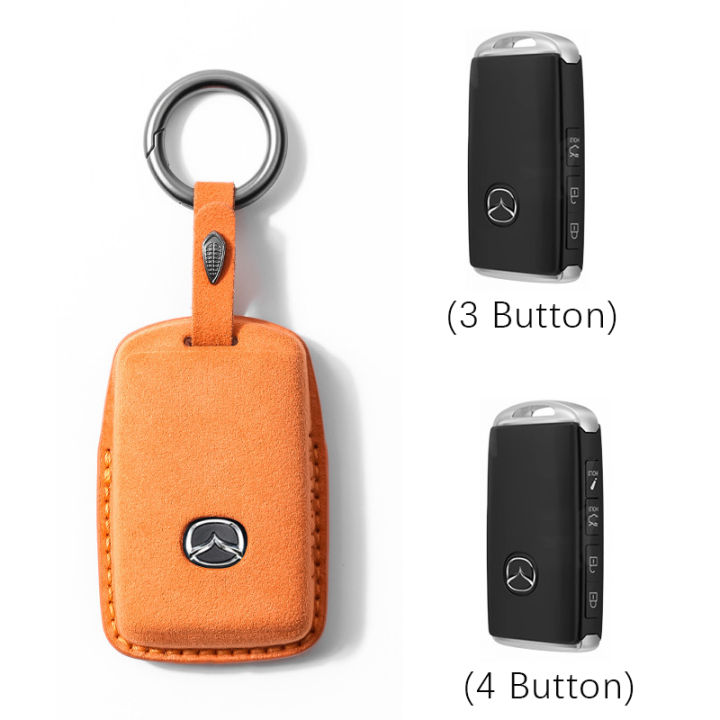 Mazda 6 Key Shell Mazda Key Protective Shell Alcantara Car Key Cover For Mazda2 Mazda3 ...