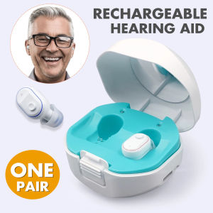 Newest Upgrade USB Rechargeable Digital Hearing Aid with Charging Case 1 Pair Audiphone Hearing Device Sound Amplifier