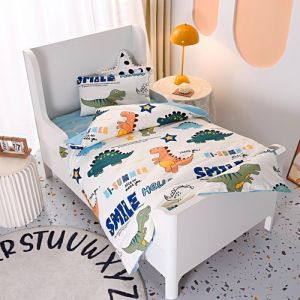 โรงเรียนอนุบาลผ้าห่มนอนกลางวันสำหรับเด็กผ้าฝ้ายสามชิ้นชุดหกชิ้นที่มีแกนสี่ฤดูผ้าห่มการ์ตูนเด็ก