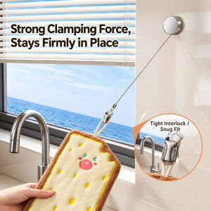 SG-1/2/4PCS 60cm Retractable Towel Holder Self-Adhesive Towel Clip Wall Mounted Hat Clip for Bathroom Kitchen