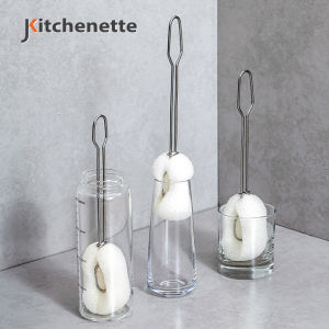 Jkitchenette Exchangeable Hygiene Kitchen Bottle Brush Long Handle Cleaning Baby Cup Berus Panjang Bersih Cawan Botol