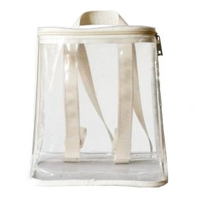 SOTOP Large Capacity Clear Kids Backpack Visible PVC Organizer Beach Waterproof Backpack Multifunctional Zipper Swimming Storage Bags for Outdoor Sports