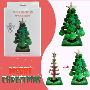 EDIHP DIY ChristmasMagicGrowingTreeขาตั้งกระดาษต้นคริสต์มาส เด็กของเล่นทำมือของขวัญคริสต์มาส ของตกแต่งบ้าน