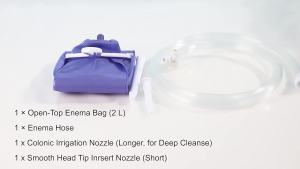 2L có thể gập lại Enema Túi Kit tái sử dụng Silicone hậu môn Douche âm đạo đại tràng thủy lợi làm sạch âm đạo flusher táo bón