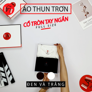 Áo Thun Trơn LẠ STORE Trắng Và Đen Nam Nữ Nhiều Size