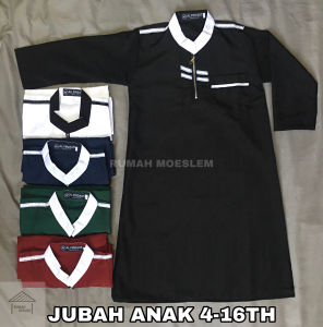 Jubah Anak Laki Laki Baju Muslim Koko Gamis Anak Laki Laki Arab Umur 4 Tahun Sampai 15 Tahun