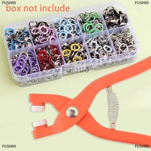 [COD] FUSHI0 Plier Tool Colour Metal Snap Sewing Button Claw Set Hollow Solid Snap Fasteners Kit For Installing Clothes Bags