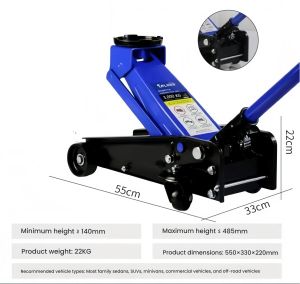 2.5 Ton Crocodile Jack Foor Jack Ultra LowPosition Jack Horizontal Car SUV Profile Hydraulic Jack Heavy Duty Lifting Auto Repair Off-Road Vehicle