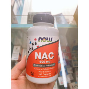 Now NAC USA 600mg lọ 100viên - Bổ phổi Thải độc gan &Thận Phòng chống ung thư - ✓ Giảm tình trạng nóng trong mụn nhọt chán ăn do suy giảm chức năng gan ✓ Điều chỉnh mức glutamate cải thiện sức khỏe não bộ ngăn ngừa rối loạn thần kinh